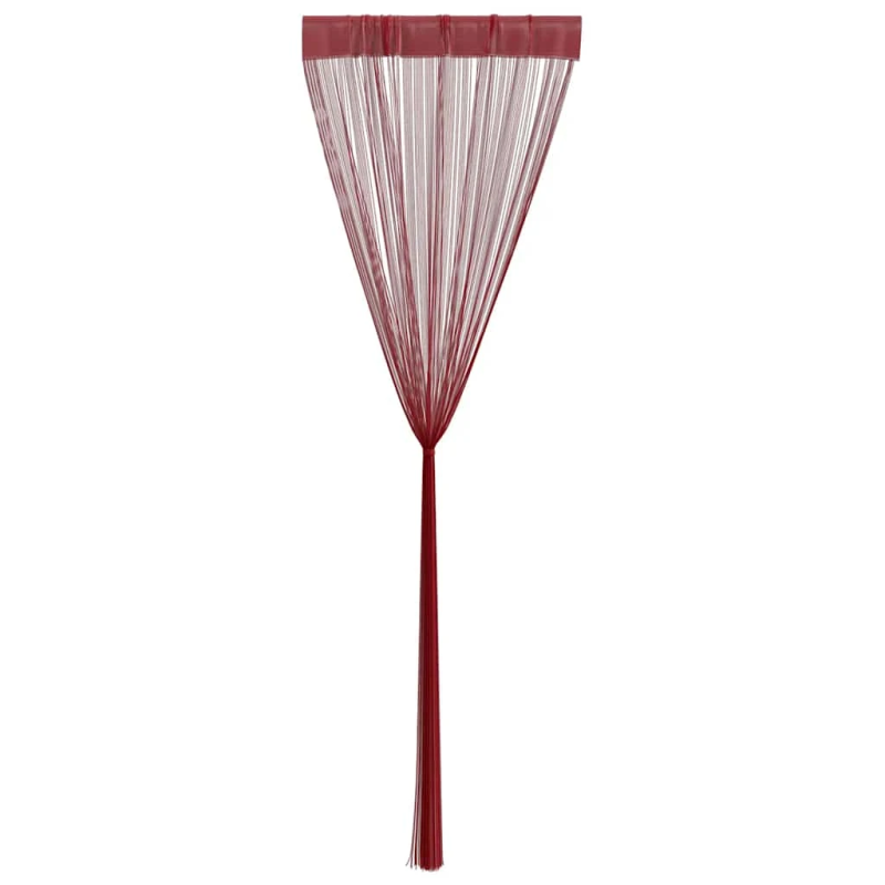 vidaXL bārkšu aizkari, 2 gab., 100x250 cm, vīnsarkani