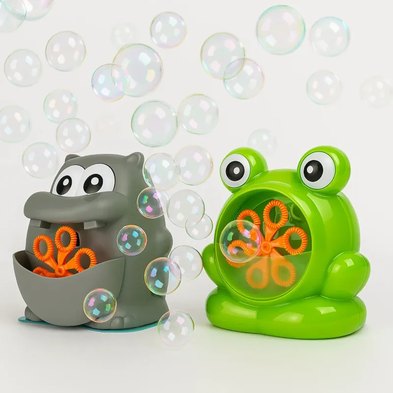 Koala Games G2495 Frog & Hippo Bubble Mashine ,Random Color,
