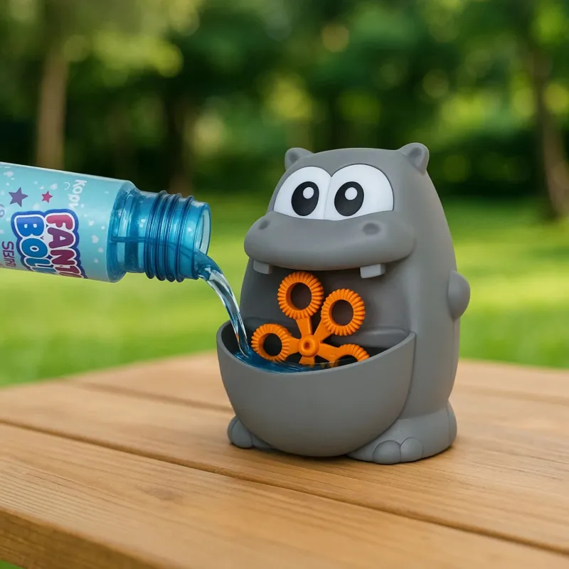Koala Games G2495 Frog & Hippo Bubble Mashine ,Random Color,