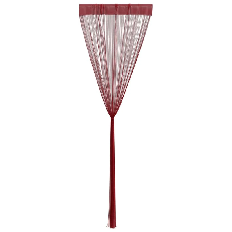 vidaXL bārkšu aizkari, 2 gab., 140x250 cm, vīnsarkani