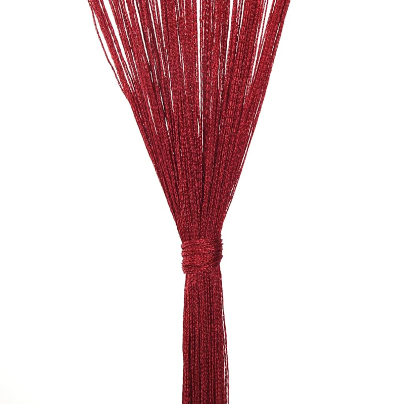 vidaXL bārkšu aizkari, 2 gab., 140x250 cm, vīnsarkani