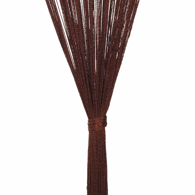 vidaXL bārkšu aizkari, 2 gab., 100x250 cm, brūni