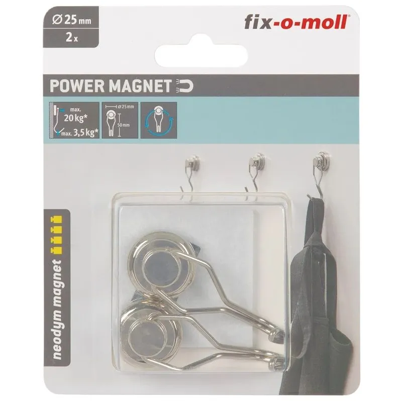 Āķi magnētiski 25mm 2gab