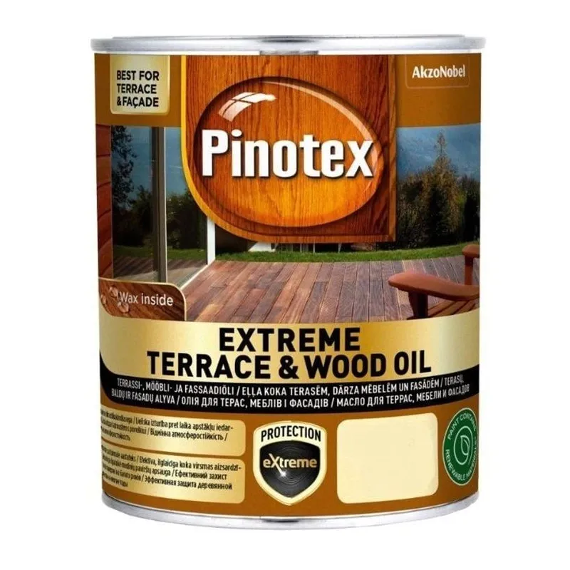 Eļļa pinotex extreme terrace & wood oil pelēka 2.5l