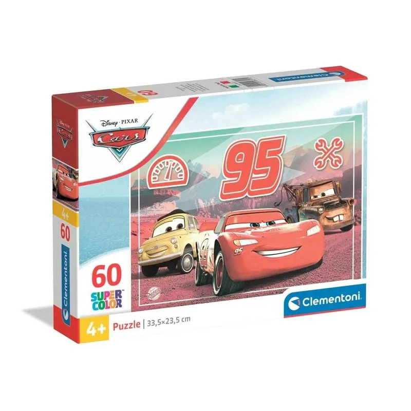 Puzle Clementoni SuperColor Cars 26317. 60 gab.