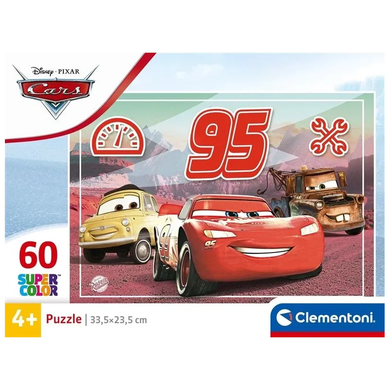 Puzle Clementoni SuperColor Cars 26317. 60 gab.