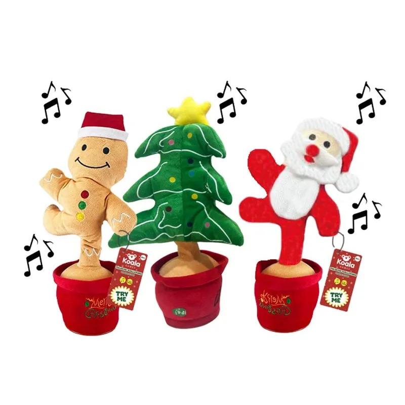 Koala Games G2585 Christmas Danging, Singins & Lighting Plushes 36 cm