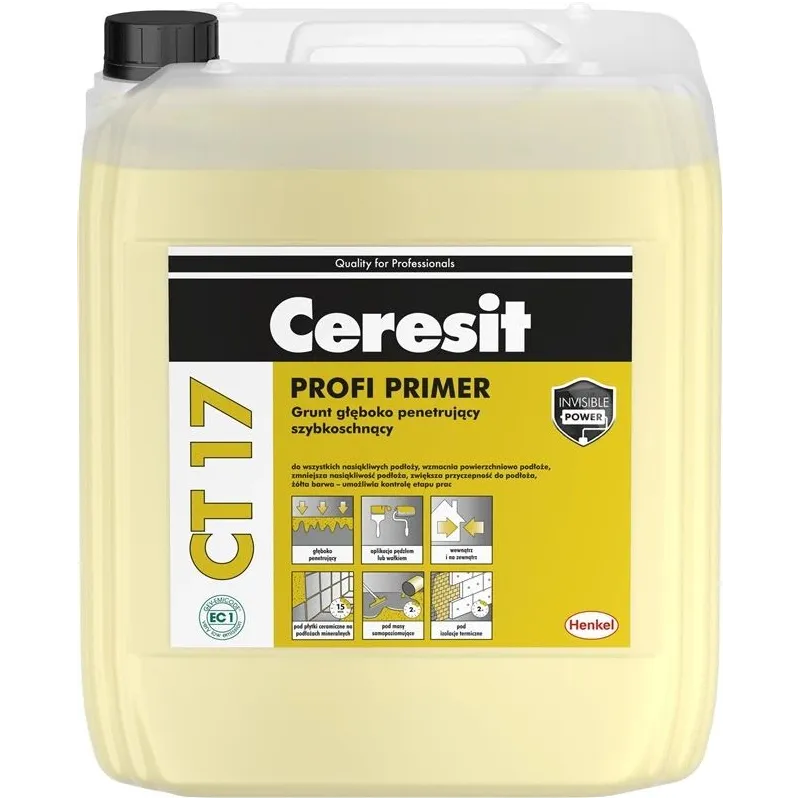 Grunts dziļumgruntis Ceresit CT17. zeltaina. 20 l