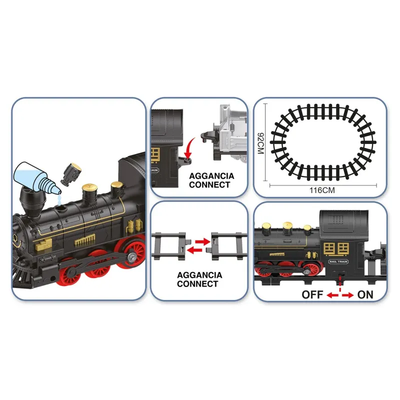 Koala Games G2599 Steam Cargo Train