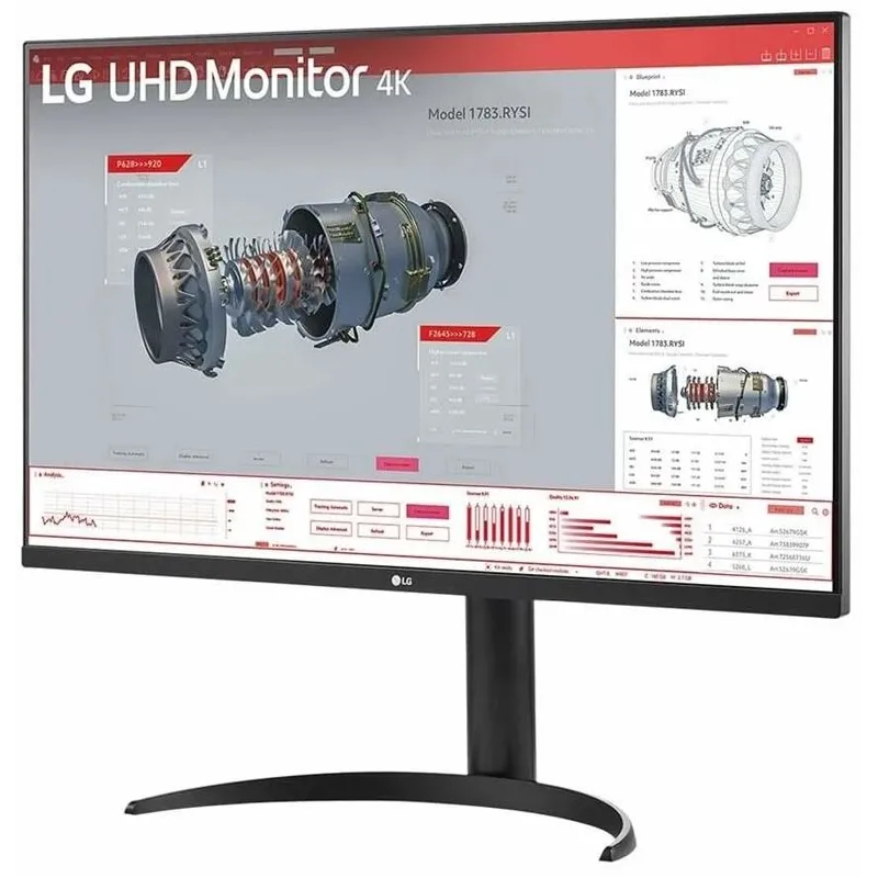 Monitors LG 32BR55UK-B. VA. 60 Hz. 4K UHD. 31.5