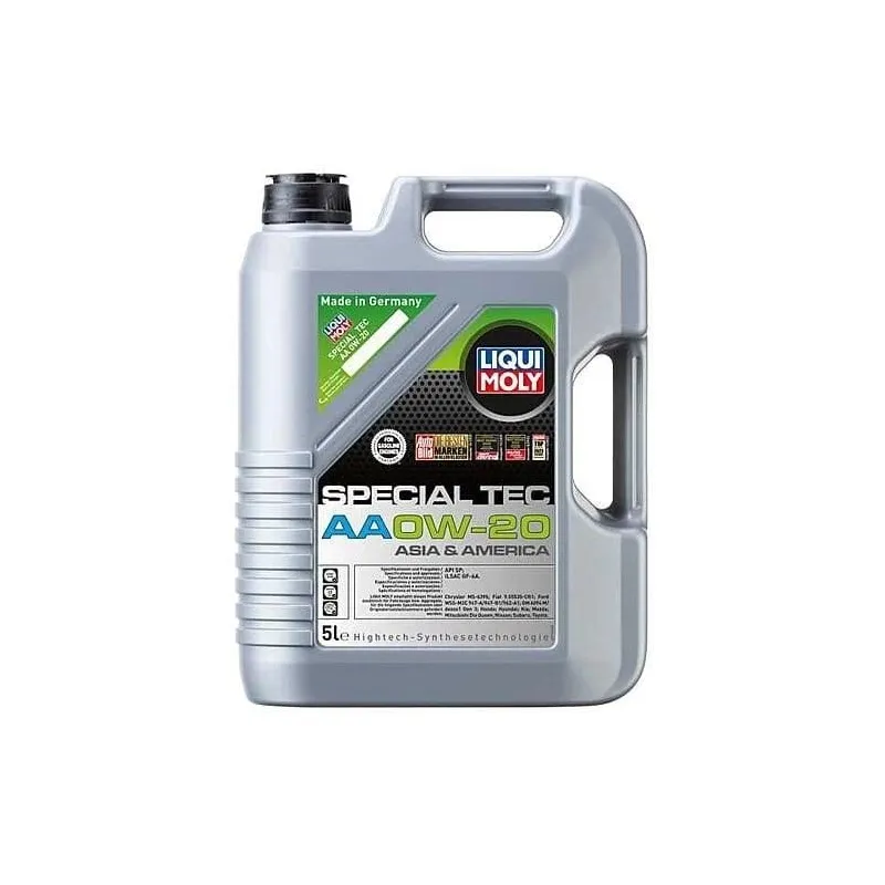 Motoreļļa Liqui Moly 0W - 20. sintētiskais. 5 l