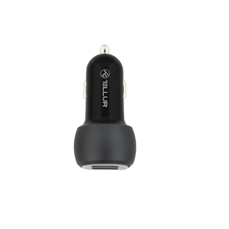 Tellur Dual USB Car Charger With QC 3.0, 6A black