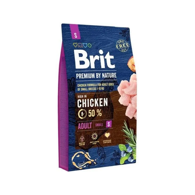 Sausā suņu barība Brit Premium by Nature. vistas gaļa. 3 kg