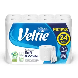 Tualetes papīrs veltie soft&white 24ruļļ