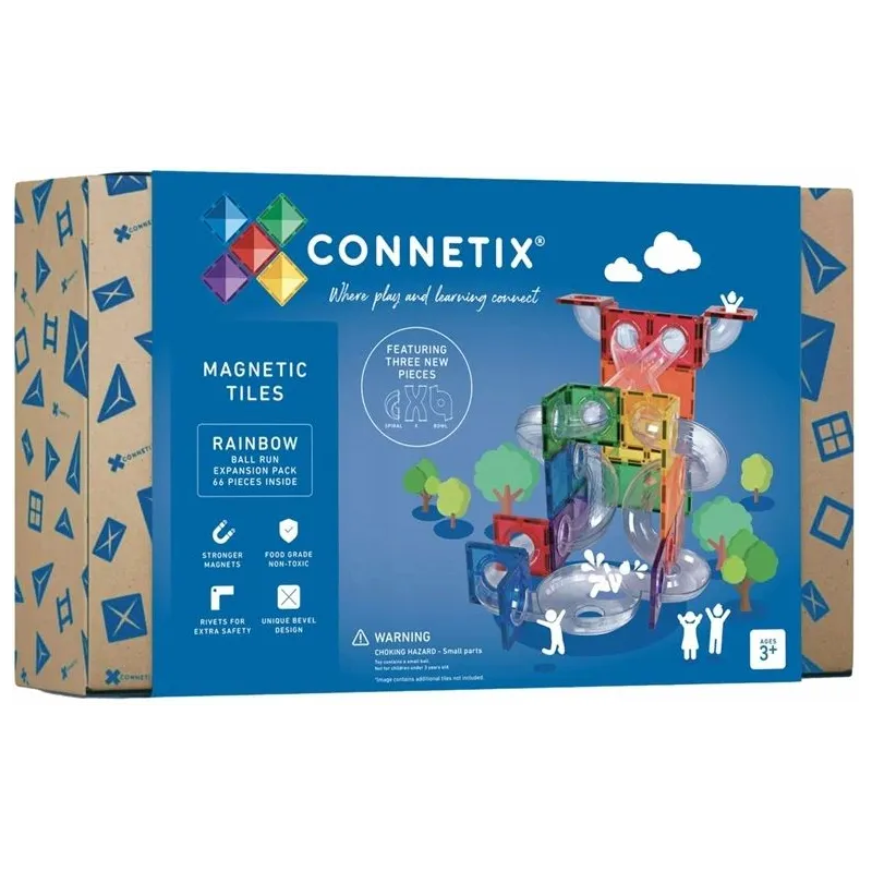 Magnētiskais konstruktors Connetix Rainbow Bumbiņas trase