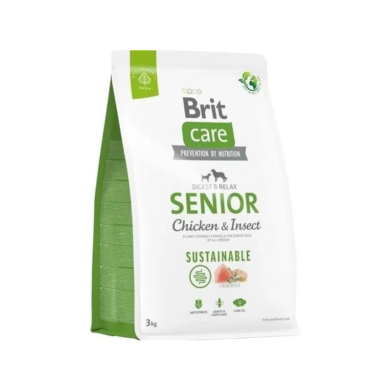 Sausā suņu barība Brit Care Senior Chicken&Insect. 3 kg