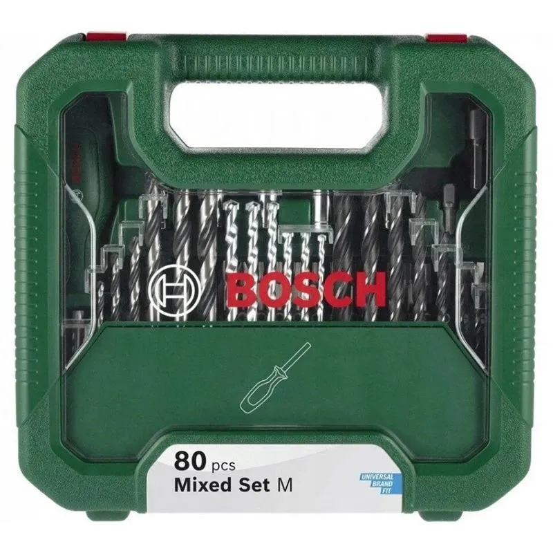 Bosch uzgaļu un urbju komplekts. 80 gab.
