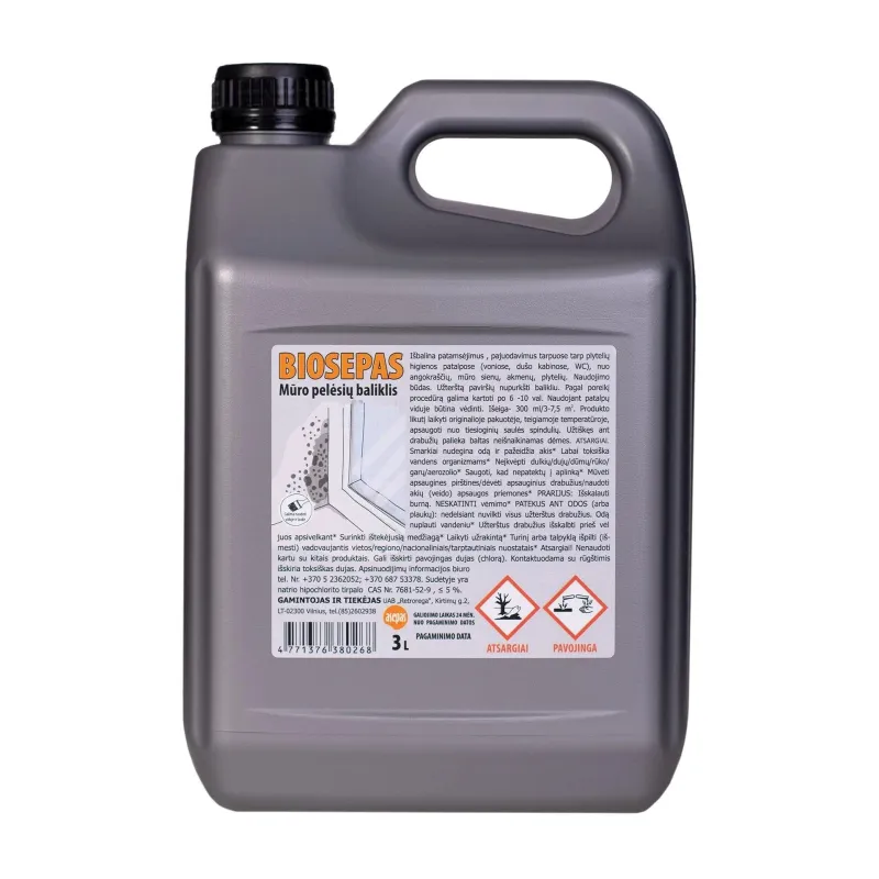 Mūra pelējuma balinātājs Biosepas. 3 l