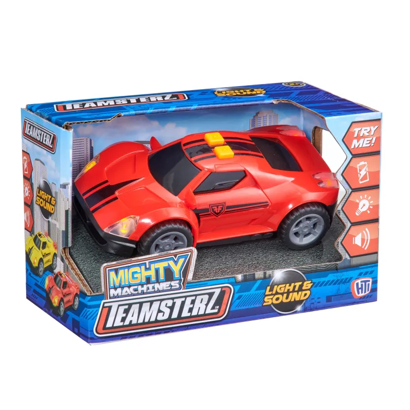 TEAMSTERZ Mighty Machines superauto ar gaismu un skaņu, 12,5 cm