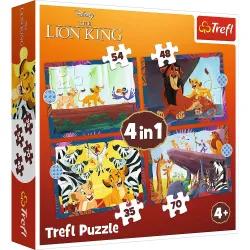 TREFL DISNEY Pužļu komplekts 4in1 Karalis Lauva