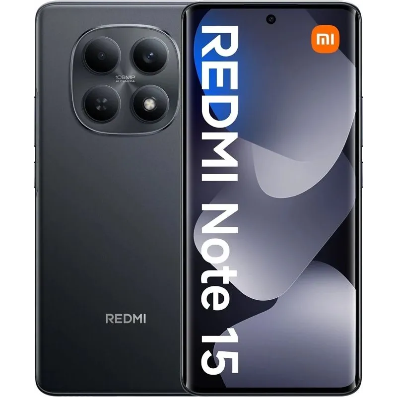 Telefons redmi note 15 8-256gb melns