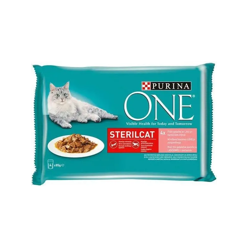 Konservi kaķiem one lasis steril 4x85g
