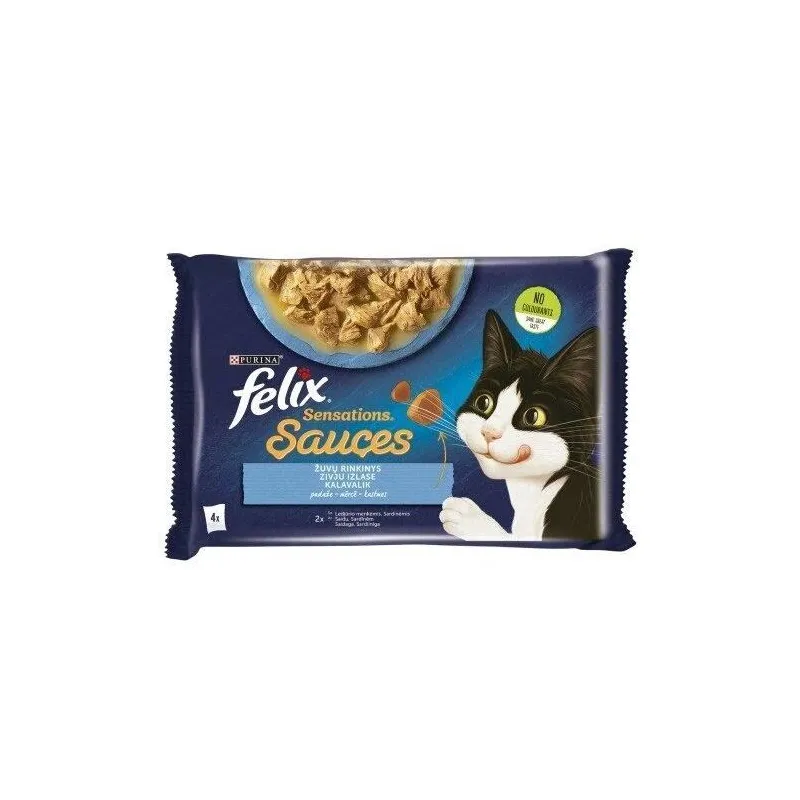 Kaķiem felixsensations zivis 4x85g
