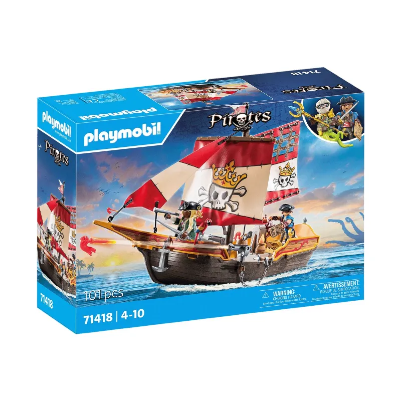 PLAYMOBIL PIRATES Pirātu kuģis 71418