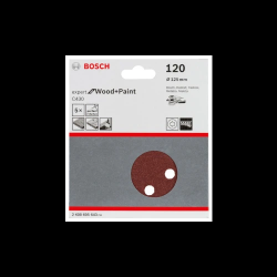 Slīppapīrs,kokam,PEX D 125mm,K120,5 gab.