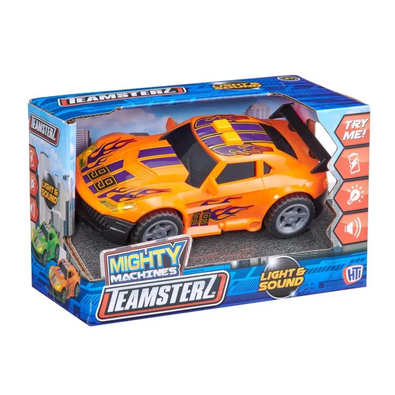 TEAMSTERZ Mighty Machines ielas auto ar gaismu un skaņu, 12,5 cm