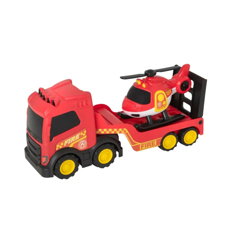 TEAMSTERZ Ugunsdzēsēju transportieris ar helikopteru, 35 cm