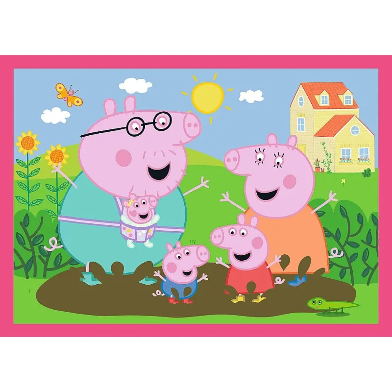 TREFL PEPPA PIG Pužļu komplekts 4in1 Peppa