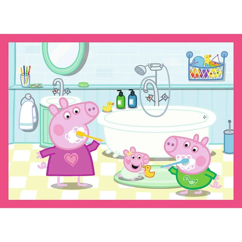 TREFL PEPPA PIG Pužļu komplekts 4in1 Peppa