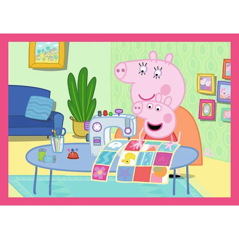 TREFL PEPPA PIG Pužļu komplekts 4in1 Peppa