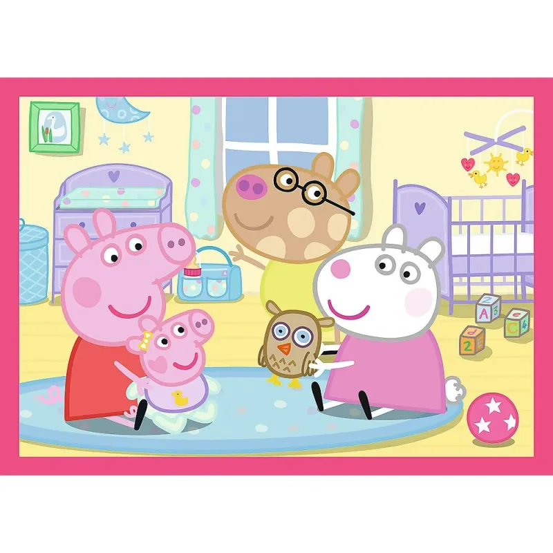 TREFL PEPPA PIG Pužļu komplekts 4in1 Peppa