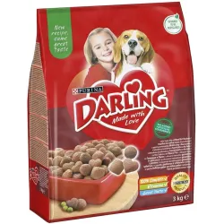 Dog food darling ,with meat and vegeta