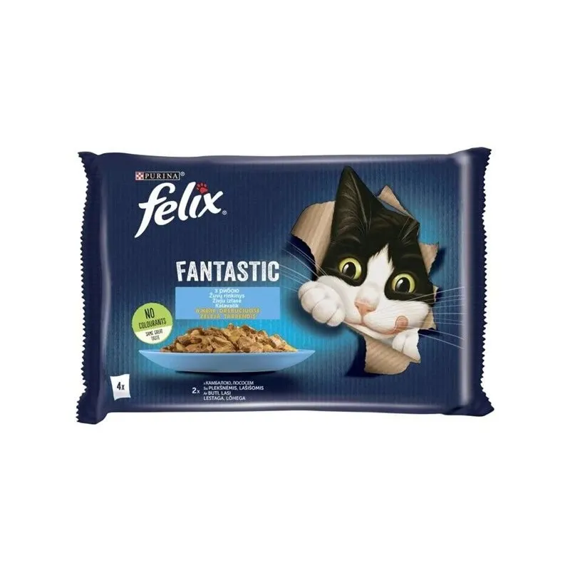 Kons.bar.kaķiem zivs kons.+mērce 4x85g