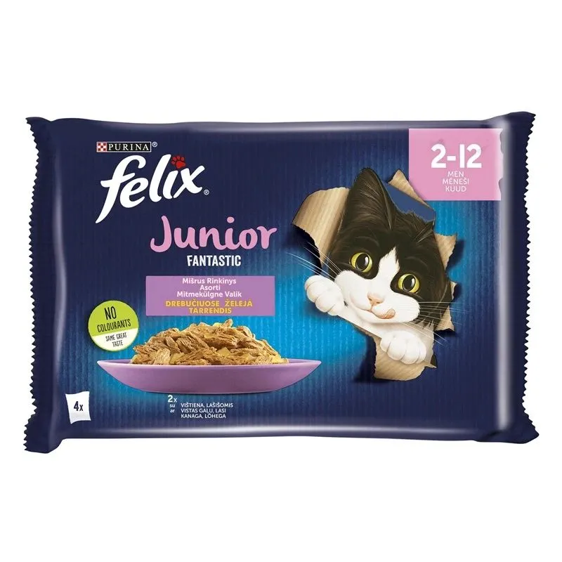 Kons.bar.kaķiem konservi+mērce 4x85g