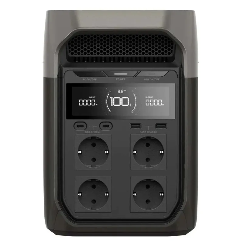 Lādētājs-akumulators EcoFlow. 1800 - 3600W. melna