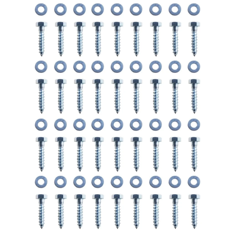 vidaXL zemes enkuri, 12 gab., L-forma, cinkots tērauds, 5x5x50 cm