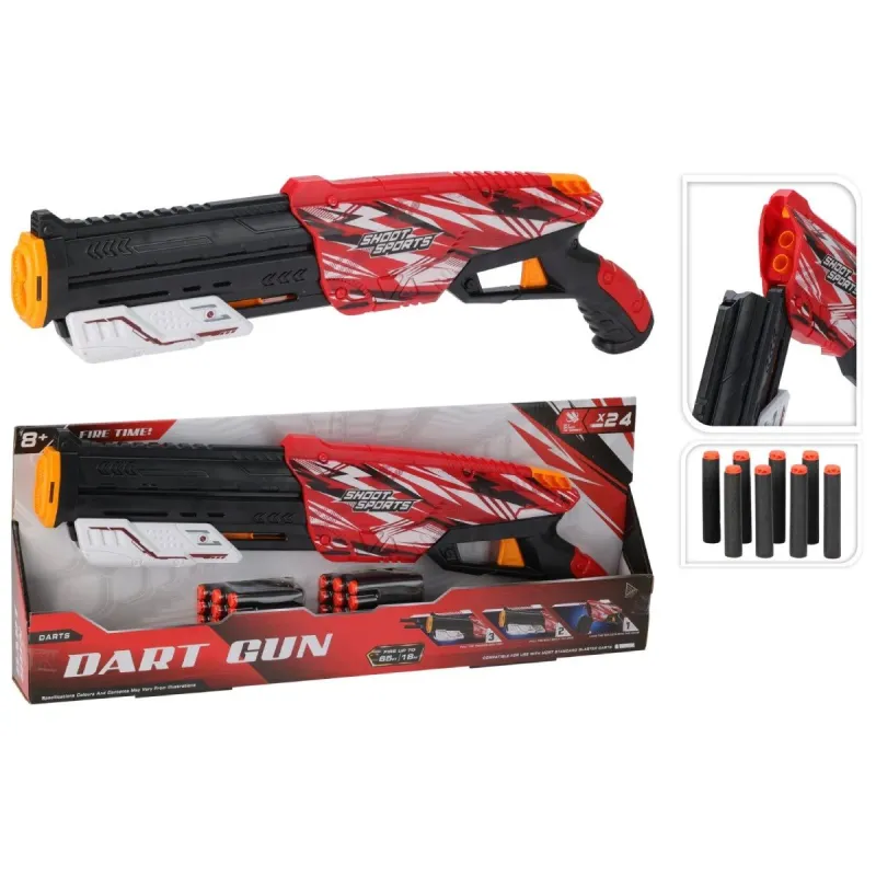 Rotaļlieta Pistole Shoot Sports 58cm, ar mīkstajām lodēm