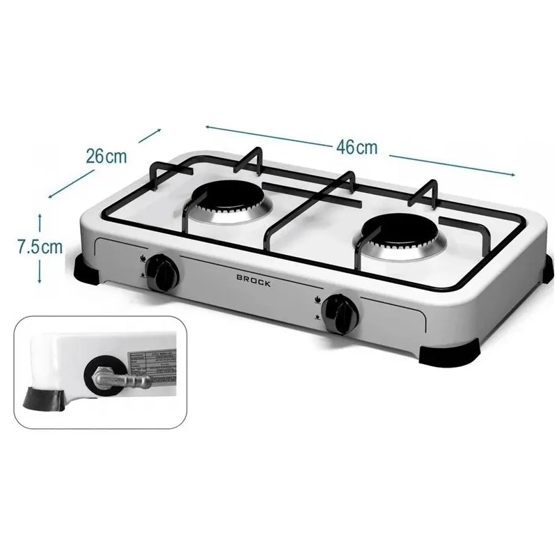 Gāzes plītiņa galda gs 002 w brock