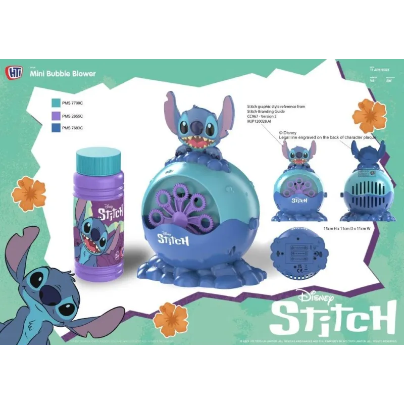 DISNEY STITCH Burbuļu pūtējs