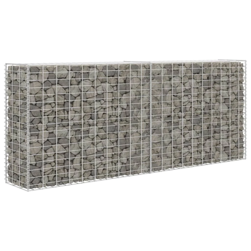 vidaXL gabions, cinkots tērauds, 85x30x200 cm