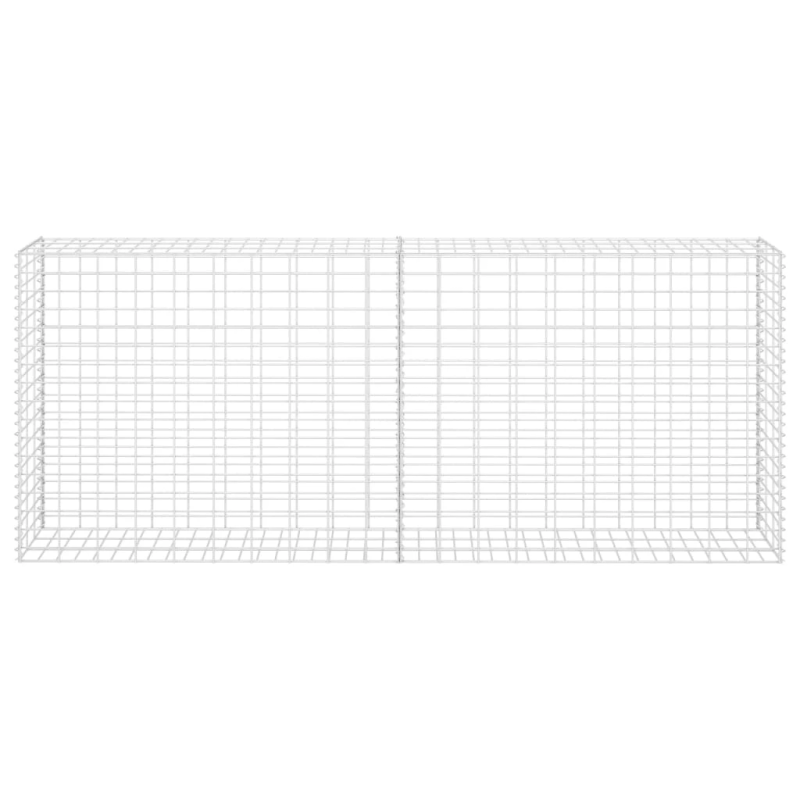 vidaXL gabions, cinkots tērauds, 85x30x200 cm