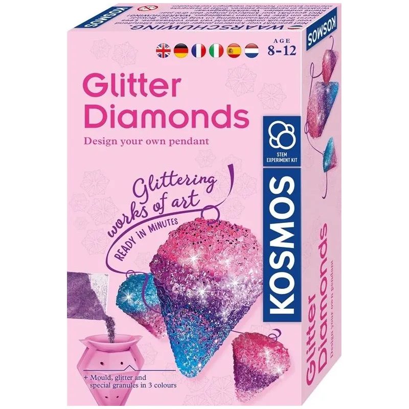 Kristalų auginimo rinkinys Kosmos Glitter Diamonds 1KS616946