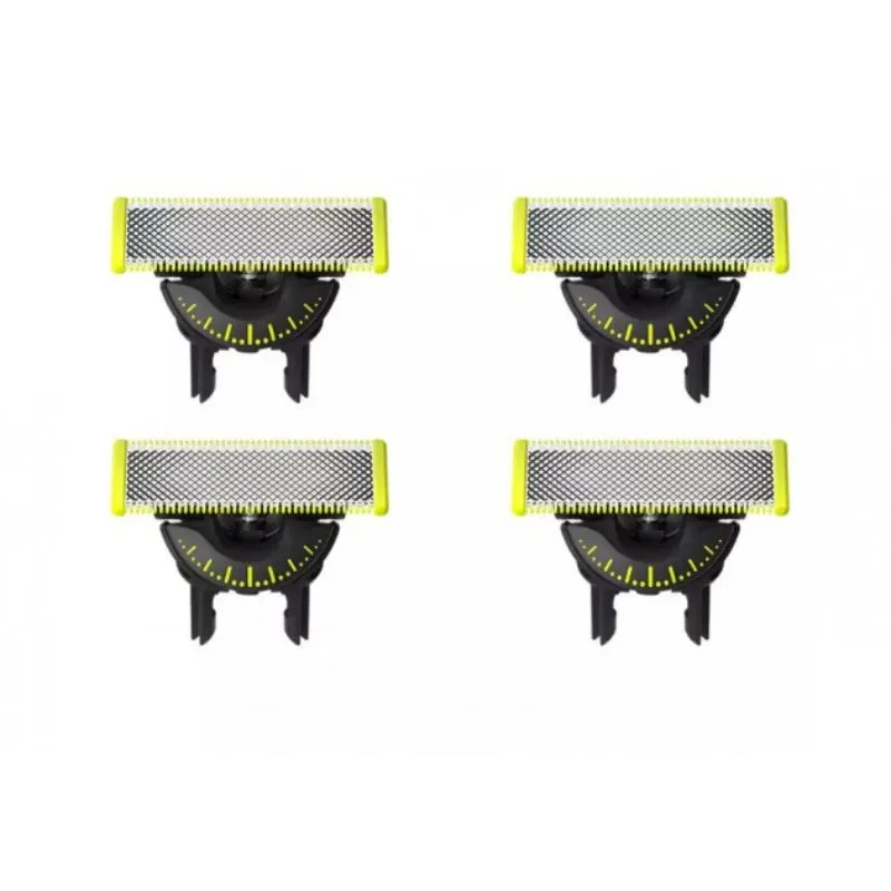 Philips - Replaceable Blade ,4 pcs, - OneBlade QP440-50 - Black-Green