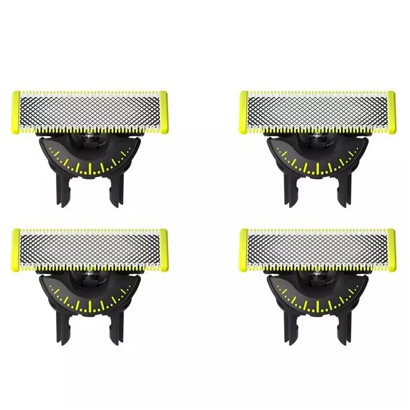 Philips - Replaceable Blade ,4 pcs, - OneBlade QP440-50 - Black-Green