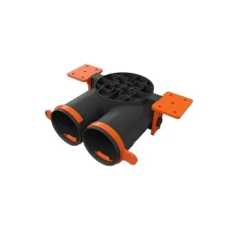 Antistatiska difuzora kārba Ergovent SLIM BOX DN125-2X75