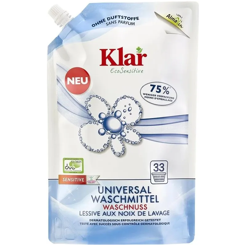 Universalus skystasis skalbiklis KLAR ECOSENSITIVE. 1.5 l